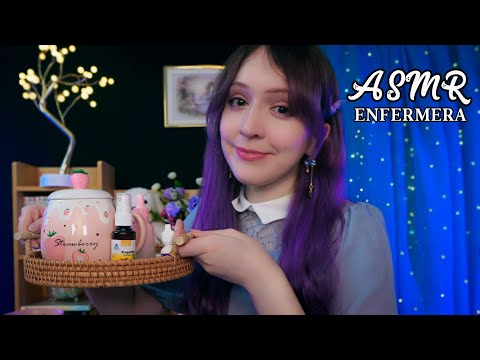 ⭐ASMR Enfermera te Cuida en tu CAMITA 🌙 Soft Spoken para dormir y relajarte