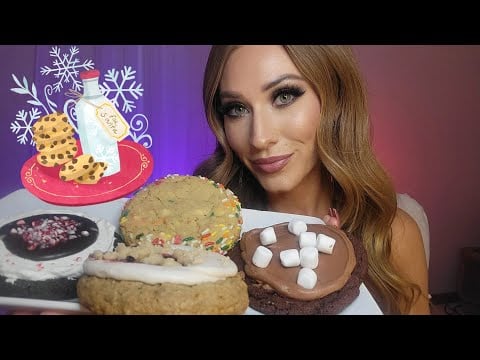 ASMR | 3rd *Twelve Days Of Mukbang!!* CRUMBL COOKIES!!!! 🍪😍🤤