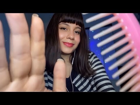 ASMR Relaxing Visual Triggers for Sleep 😴 | Combing & Hand Movements with Gentle Sounds