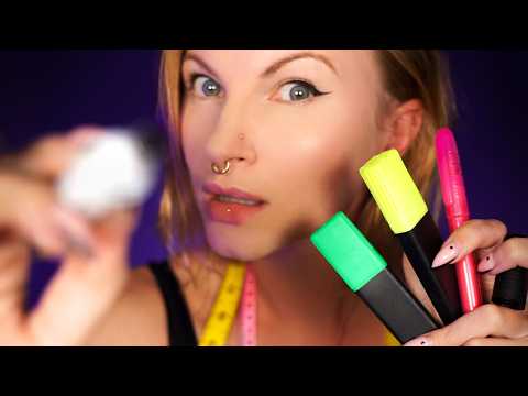 ASMR Drawing on Your FACE  while you fall asleep, You are a work of art!