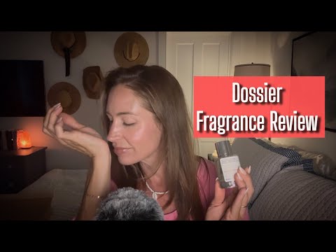 ASMR | Dossier Perfume Review ✨ Whispered, Relaxing Scent Descriptions, Fragrance Chat, & Tapping🌸