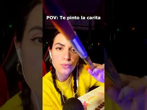 POV PINTO TU CARITA 🖌️🎨 #asmr #shorts