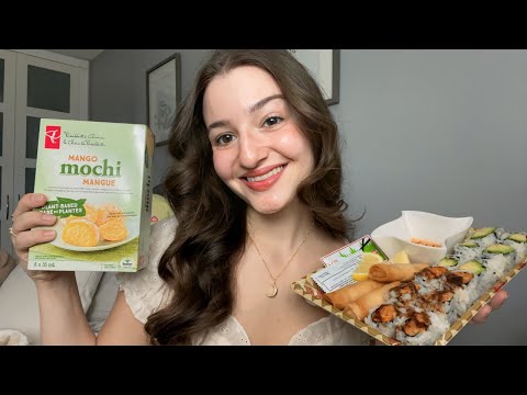 ASMR| Sushi + Mochi Mukbang - 1K Celebration (Chewing Sounds)