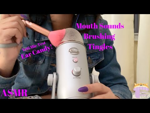 ASMR MOUTH SOUNDS MIC BRUSHING WITH NEW BLUE YETI MIC