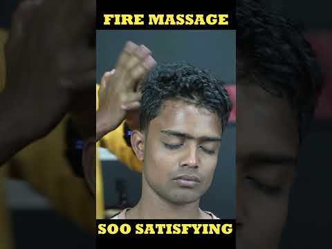 Fire Massage And Head Scratching Massage Is Soo Satisfying ASMR | Neck Crack And Ear Crack #shorts