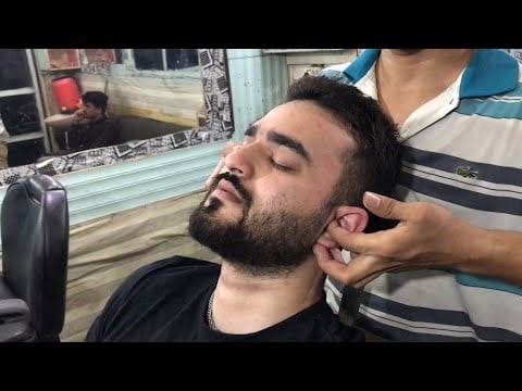 Head,Ear and Back Deep Massage in local barber shop💈| A very good massage in cheap price | ✅