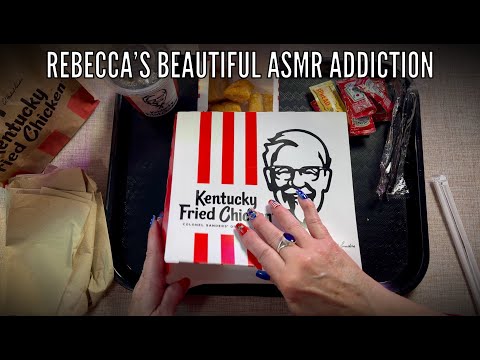 KFC! Fast food fix! (Whispered only) Trying KFC sandwich & seasoned fry's. A bit of Mukbang.