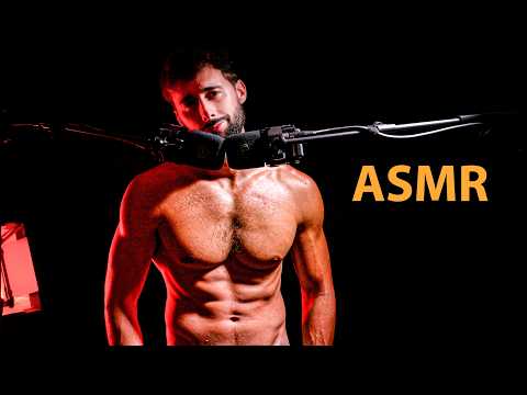 Shirtless Muscle ASMR | Ear-to-Ear Whispers & Real Skin Sounds