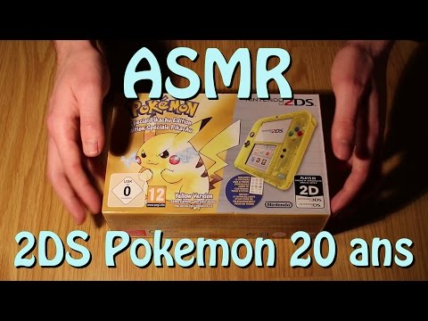 Déballage de la 2DS anniversaire Pokemon édition Pikachu [ ASMR ]