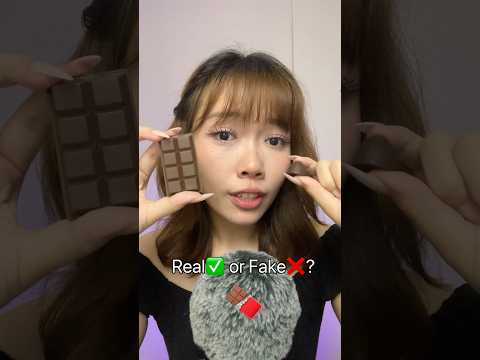 Real or Fake Chocolate?🍫 #asmr #asmrsounds #whispering #asmreating