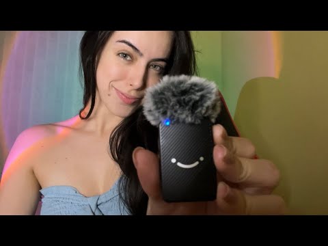 ASMR- testando VÁRIOS gatilhos com o MICROFONE NOVO! ✨ (cafuné, sons de boca)