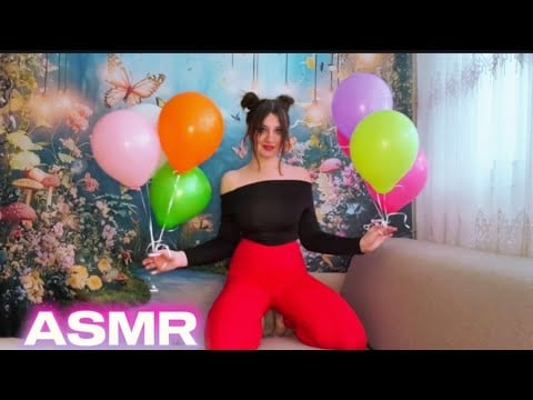 ASMR | Helium Balloons 🤩 | Popping And Squeaking Sounds ✨