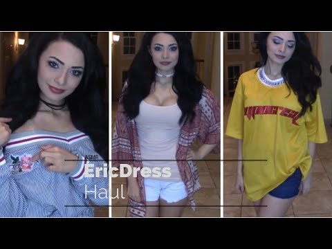 ASMR EricDress Try On Haul (Binaural Ear to Ear Soft Spoken)