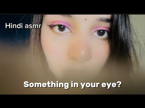 ASMR Eye cleaning 👁️👁️Ear cleaning and Head massage (spit paint, invisible clipping)