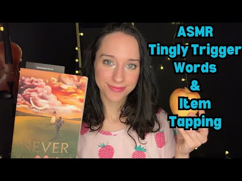 ASMR Binaural Brain Melting Trigger Words-& Tapping on Different Items