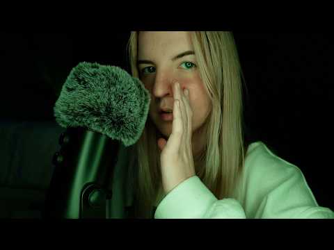 ASMR | Cupped Whisper Ramble (up close whisper, hand movements, mouth sounds)