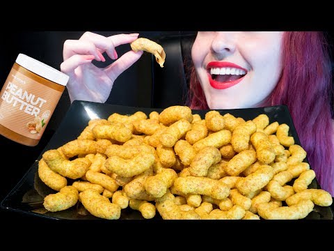 ASMR: Huge JUMBO Peanut Puffs & Peanut Butter | Epic Crunch 🥜 ~ Relaxing [No Talking|V] 😻