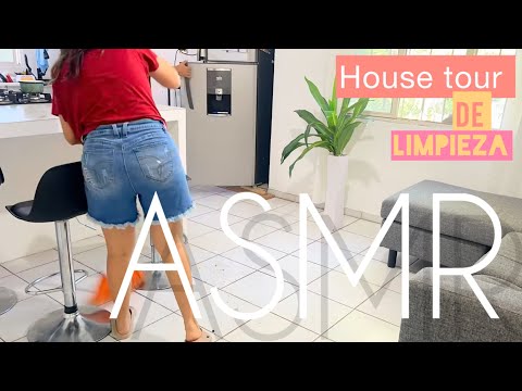 ASMR HOUSE TOUR DE LIMPIEZA PARTE 1 VOZ OFF SUSURROS SEMI INAUDIBLE