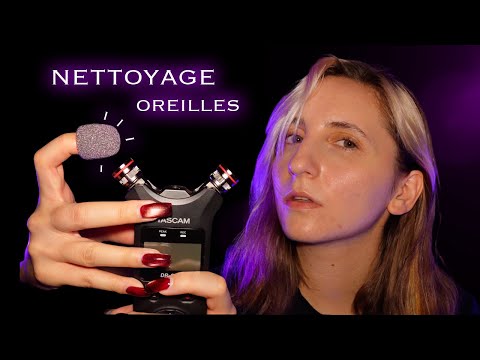 ASMR NETTOYAGE des oreilles intense au TASCAM