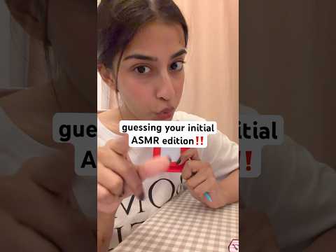 Comment ur initial! #asmr #fastasmr #tingles #relaxingsounds #sleepsounds