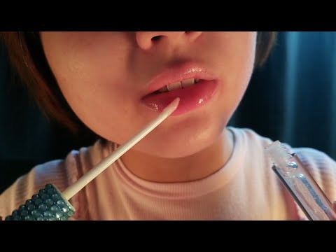 I tested Coconut Rain lip gloss for ASMR 🥥