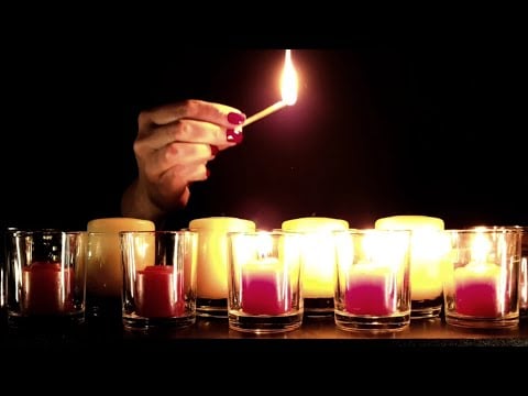 ASMR Lighting Candles with Matches | No Talking