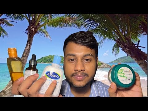ASMR Let Me Melt Your Stress by the Beach 🌊 Skincare, Head & Shoulder Massage 😴