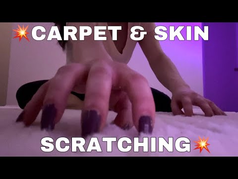 ASMR | Carpet and Skin Scratching | Fast and Aggressive | Custom Video | No Talking