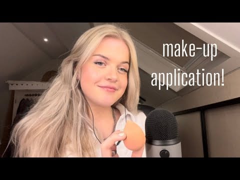 asmr | make-up application!!