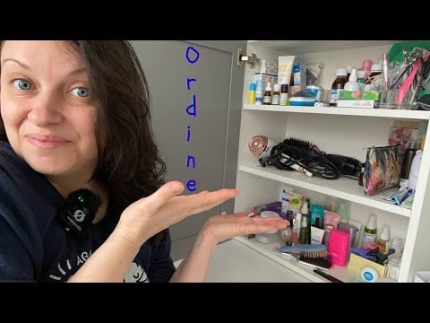 METTO IN ORDINE IL BAGNO ASMR ITA