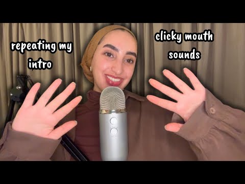 ASMR Repeating My Intro | Clicky Mouth Sounds, Fast And Aggressive, Super Tingly, Hand Movements ✨