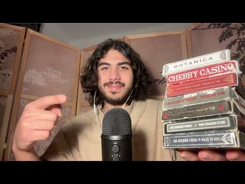 ASMR showing you my playing cards collection (whispered)