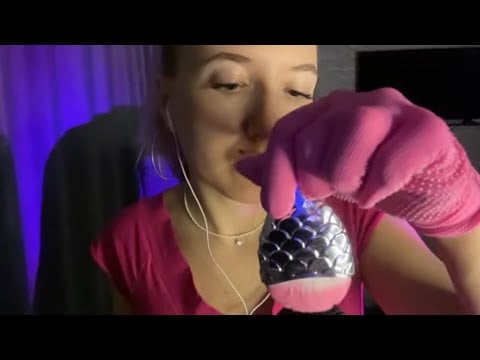 888 Асмр массаж Кисточками в перчатках | часть 1. asmr brush massage
