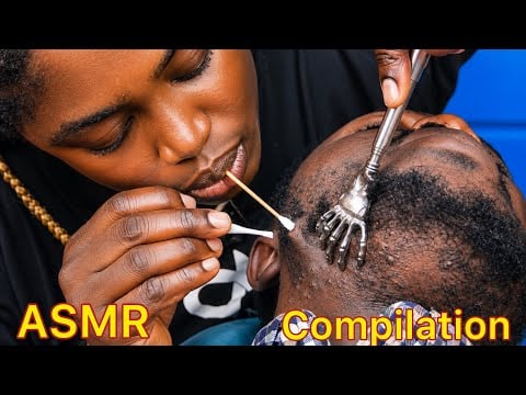ASMR✨I Made Him Fall Asleep in 1 Minute 😴 Beard Grooming, Scratching, Shaving & Ingrown Hair Removal
