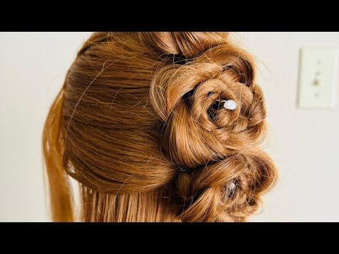ASMR 🌹 Roses  Hairstyle 🌹 Hair Styling - Perfectionist - Hair Fixing, Hair Play- Finishing Touches 🤣