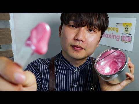 ASMR Relaxing Eyebrow Waxing Shop Roleplay