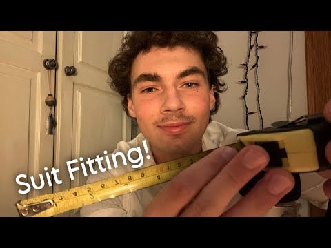 ASMR Suit Fitting Roleplay!🕴️| Soft spoken suit measurements, personal attention