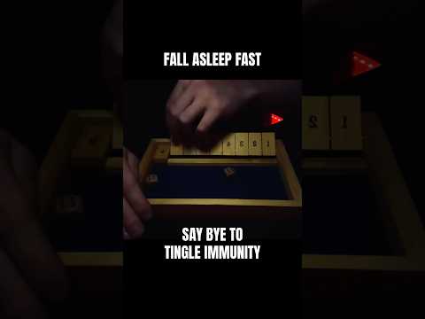 shut the box asmr 😴💤 | asmr soft, inaudible whispers, mouth sounds, tapping & wood sounds 🎲