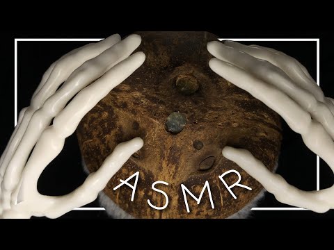 ASMR Tingly Coconut Skeleton Scratching Sounds! 🥥🤍 (No Talking)