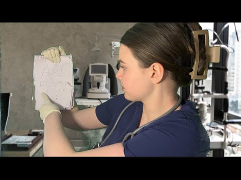 ASMR realistic eye exam!! 👀👀