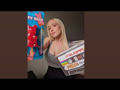 🍭ASMR Candy Eating Sounds🍬🐻🍒-unboxing nostalgic candy🍭🍬 eating gummy candy😋✨