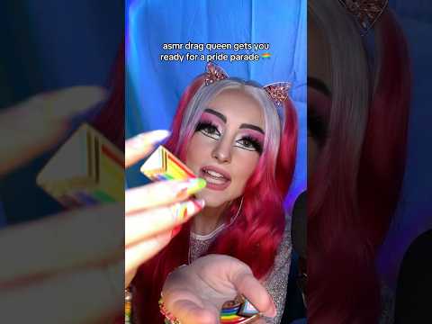 asmr drag queen helps you get ready for a pride parade