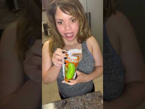 Crunchy sour pickle ASMR