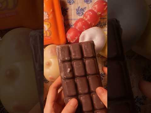 🍫 왁스 코팅 초콜릿 뿌시기 Wax Cracking ASMR