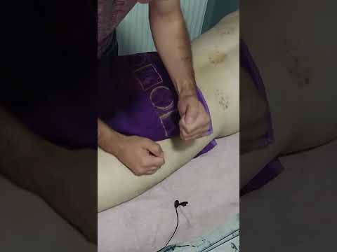 TURKISH MASSAGE WITH A REVIVAL EFFECT ON THE BACK LEG AND FOOT #satisfying #relaxing #asmr #shorts
