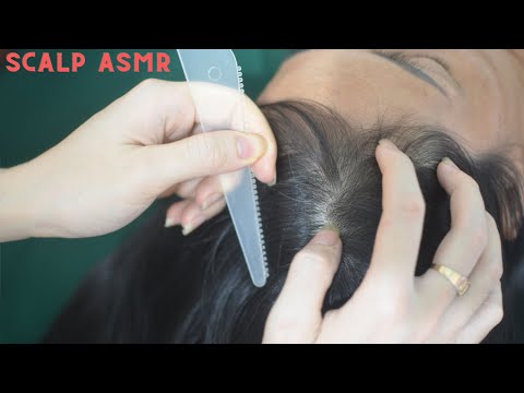 ASMR Real Person Head Scratching With Breathing Noise, And Sounds Of Hair For Anxiety Relief