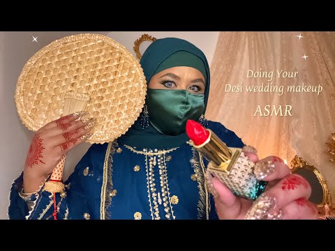 ASMR - Big Sis does your makeup for Hyderabadi wedding / In my mother tongue / with subtitles ✨