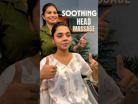 Indian Masseuse Satisfied with her Soothing Head Massage ASMR || Pure Relaxation Shorts!!