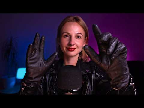 ASMR | Anticipatory Leather Triggers 🖤 (almost doing the trigger) 