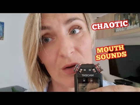 ASMR Experience with TASCAM mic .| Fast Chaotic MOUTH SOUNDS #asmr #tascamasmr #relax #lofi